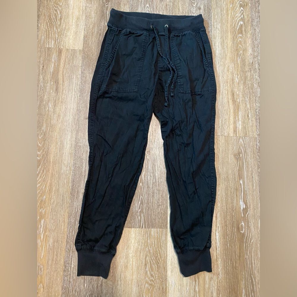 Gap black pull on 100% cotton High-Waist Joggers Black pants women gorpcore XS
